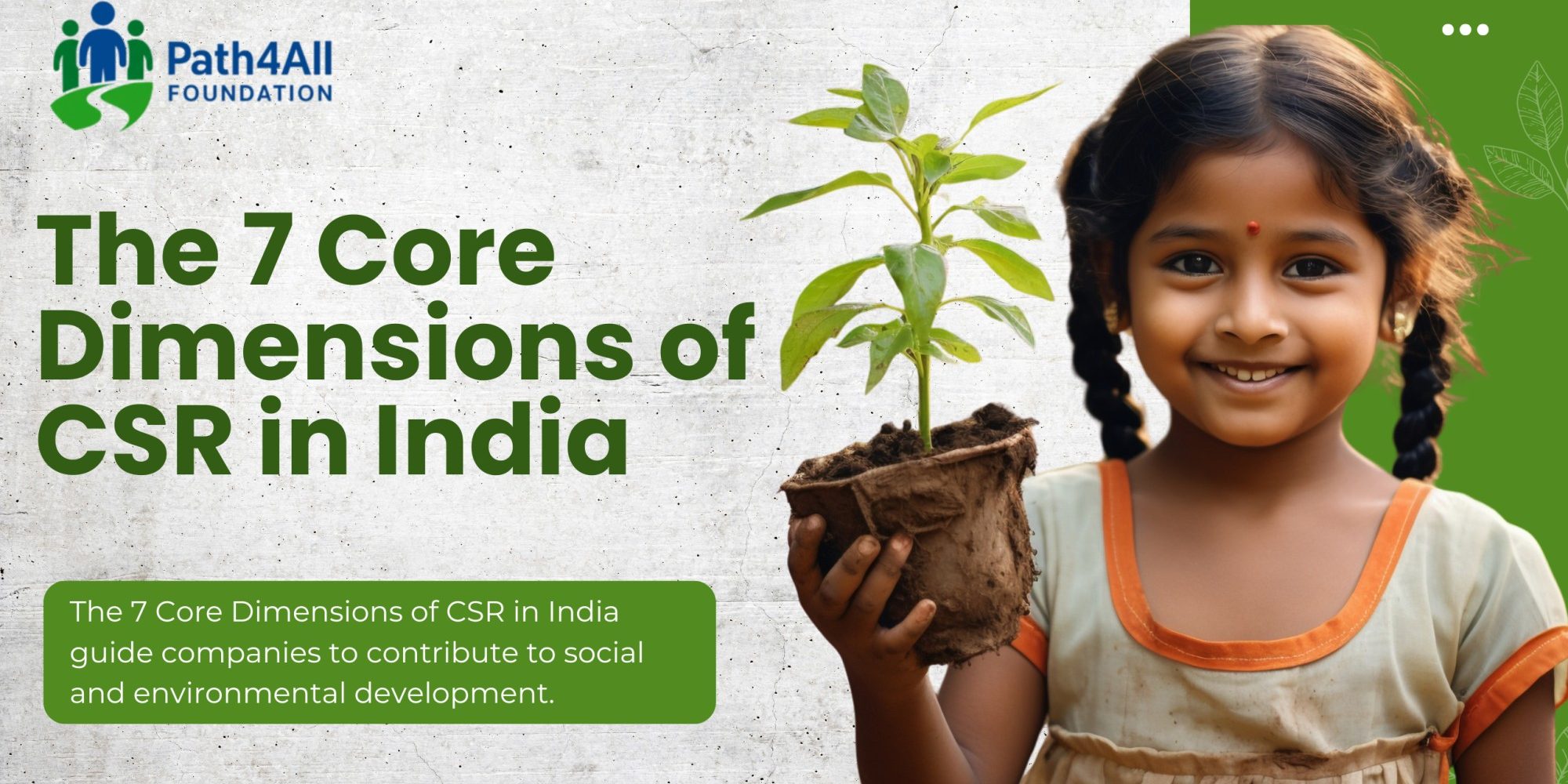 The 7 Core Dimensions of CSR in India